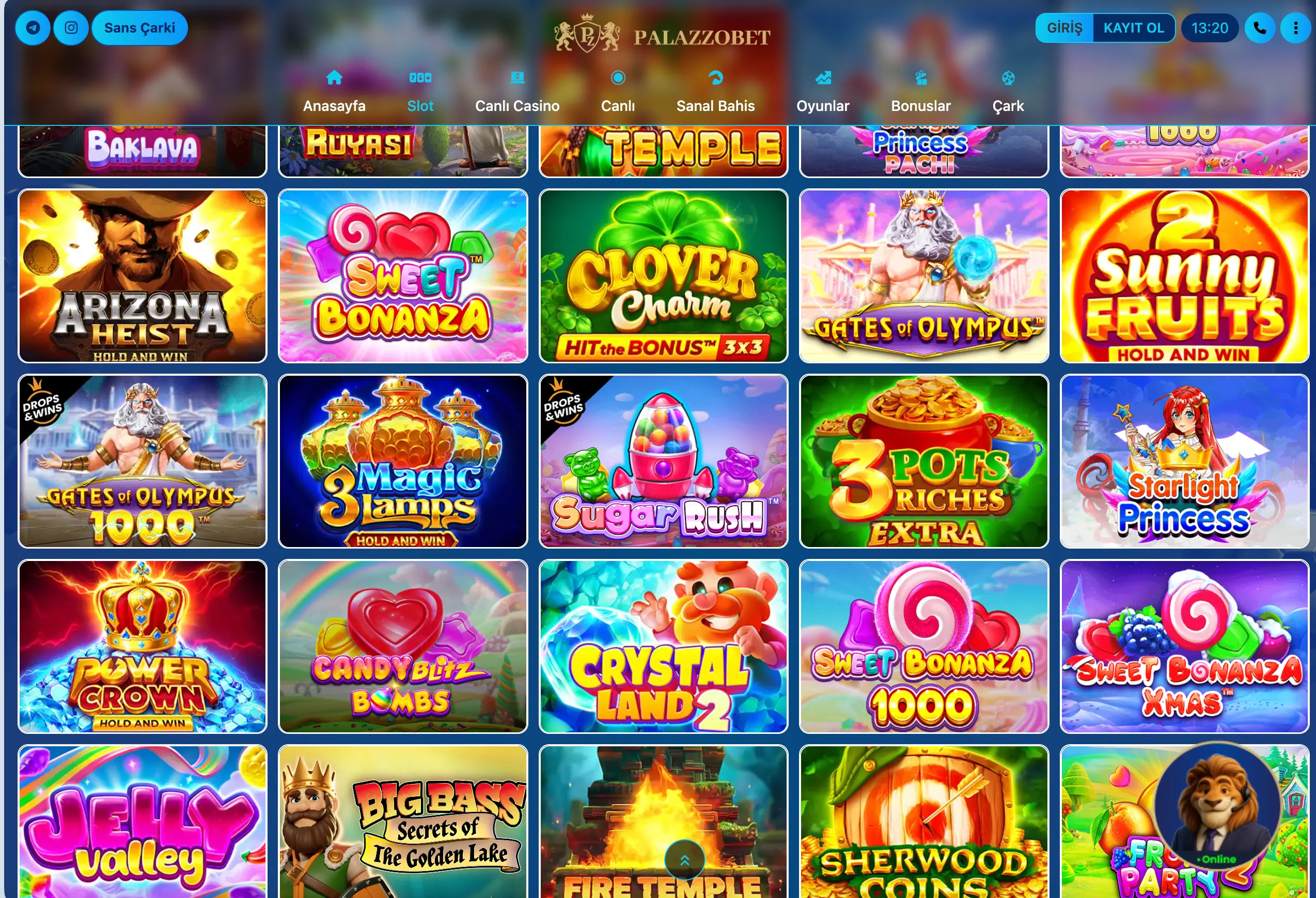 Palazzobet Casino ve Canlı Casino