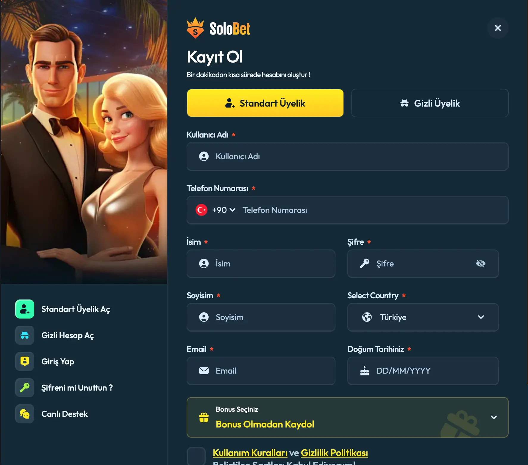 Solobet Kayıt Süreci Hakkında Bilgiler